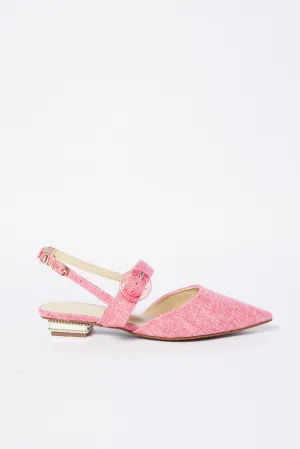 Pink Linen Shoe