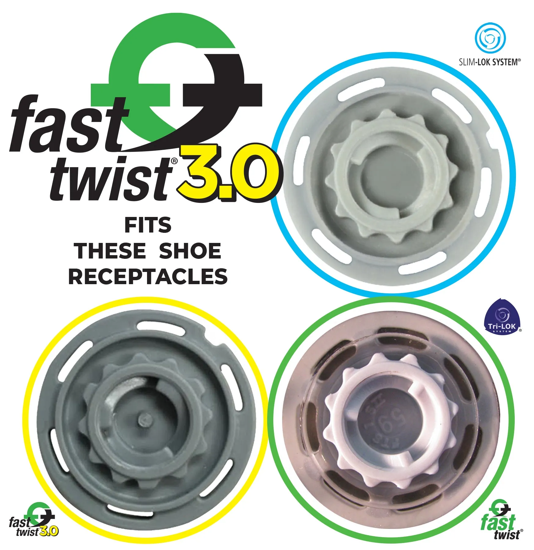 Pivix Golf Spikes (Fast Twist® 3.0) | Green