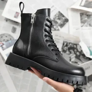 Plus Size Leather Boots