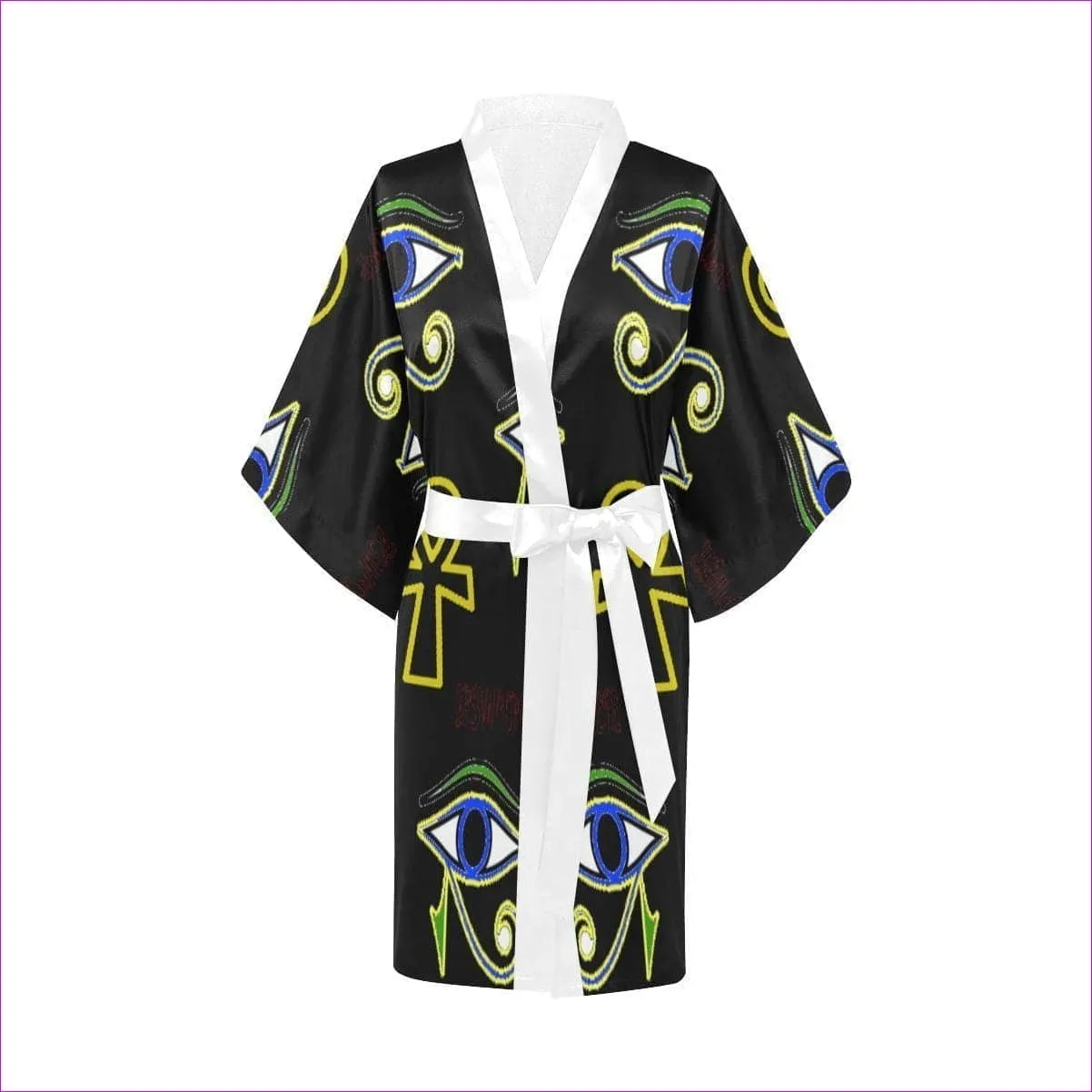 Power Clothing Womens Short Kimono Robe