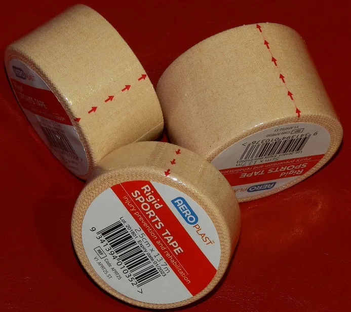 PREMIUM SPORTS TAPE LATEX FREE RIGID STRAPPING TAPE FLESH COLOURED 5CM X 13.7M