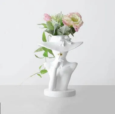 Pretty Woman Figure Flower Pot