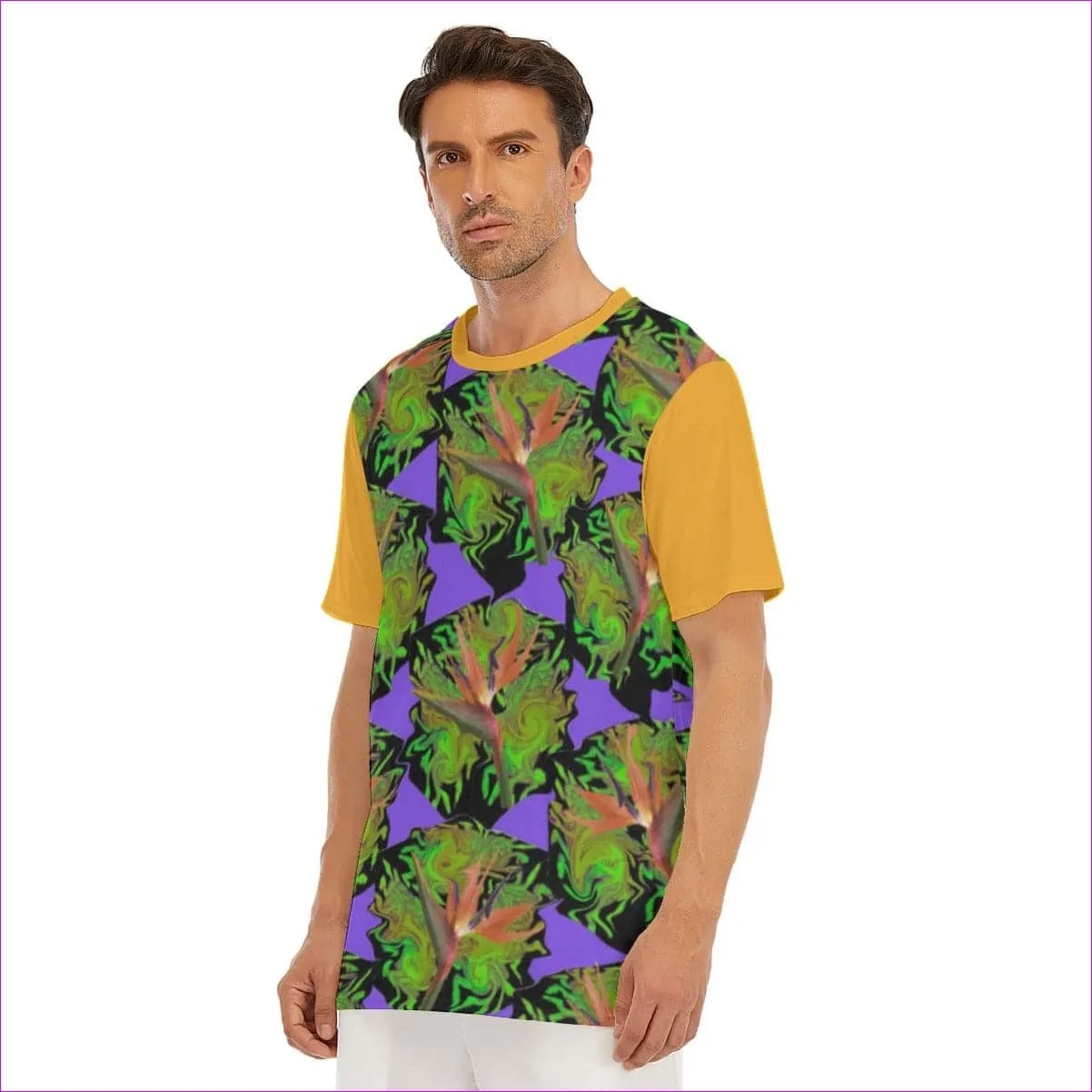 Psychedelic Paradise Men's O-Neck T-Shirt | 100% Cotton