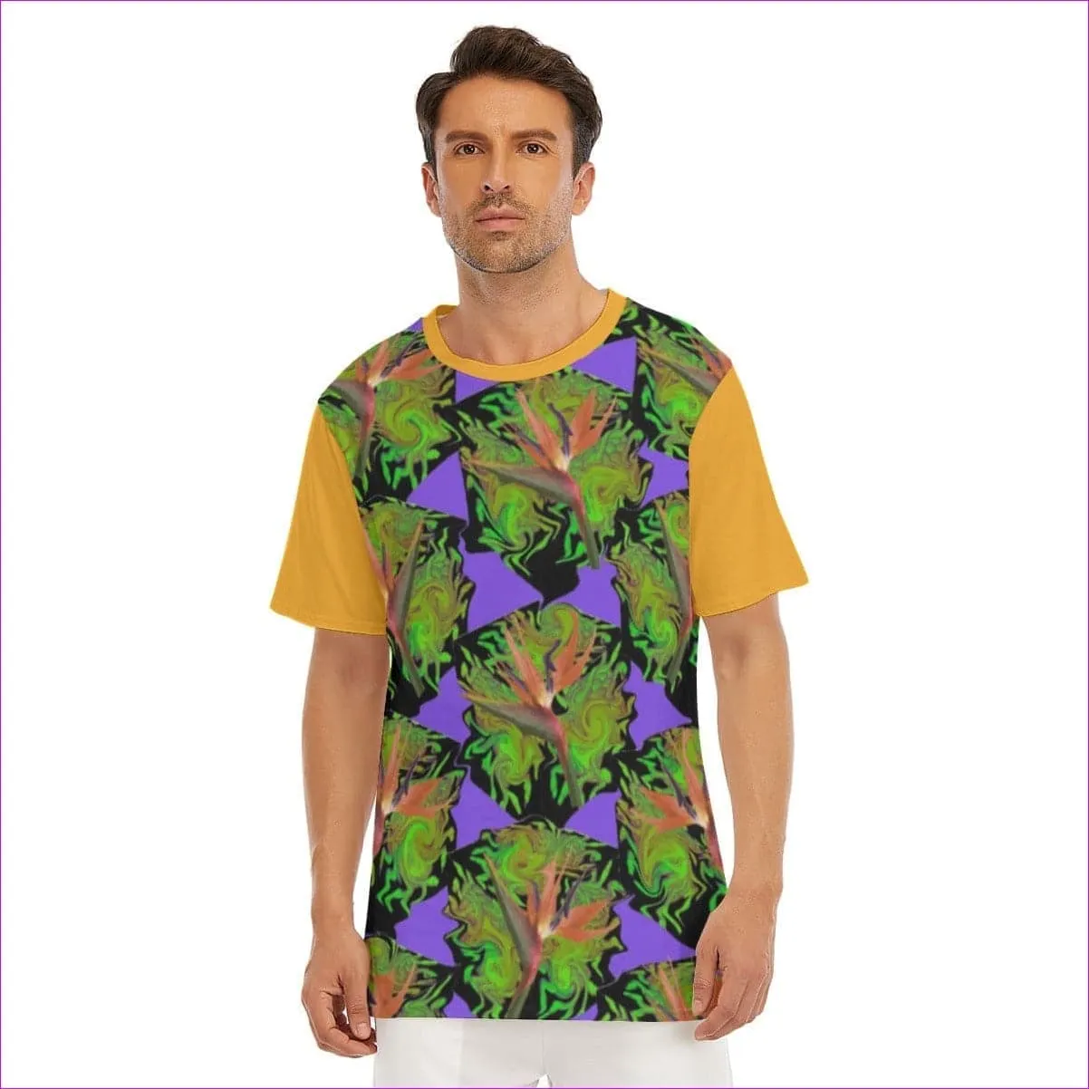 Psychedelic Paradise Men's O-Neck T-Shirt | 100% Cotton