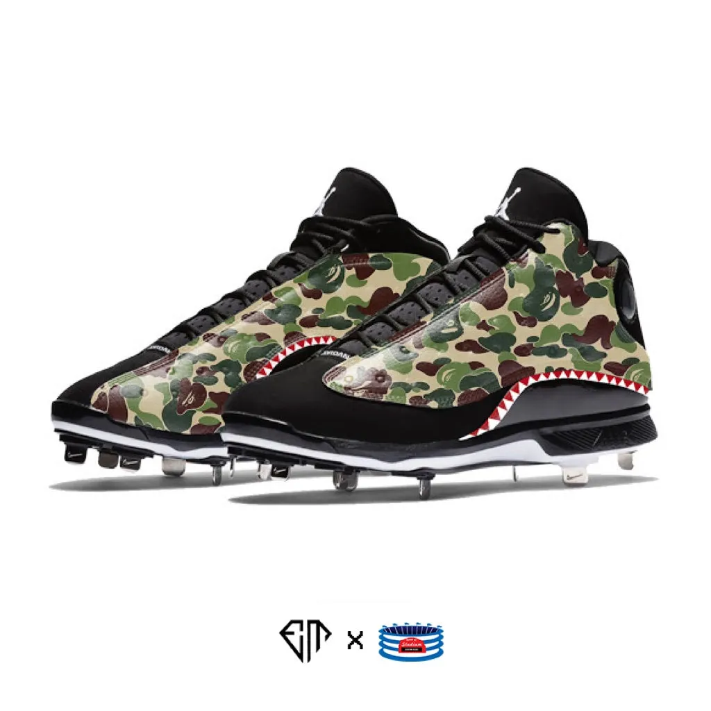 "Shark Camo" Jordan 13 Retro Cleats