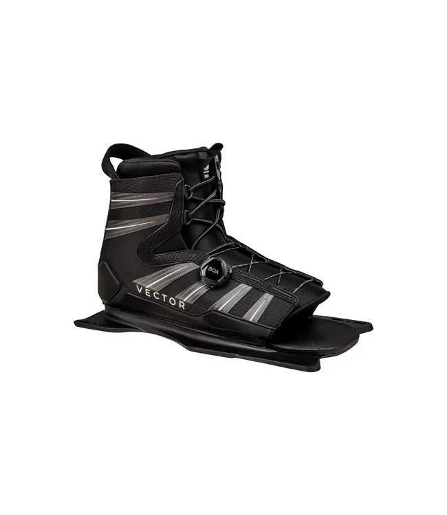 Radar Vapor Pro Build Slalom Ski with Vector Boa Boot & RTP (2024) - Gun Metal