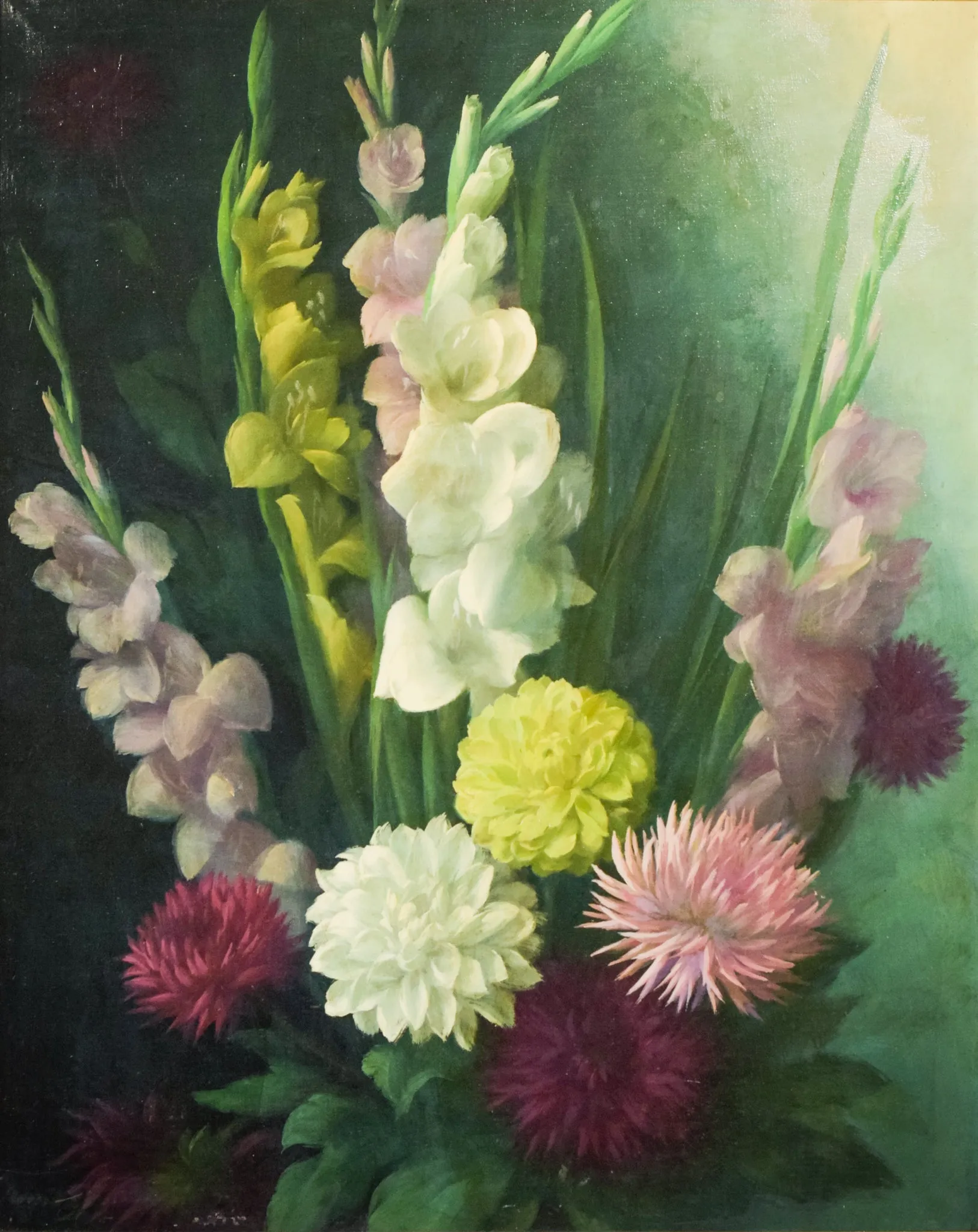 Radiant Flowers - Oil on Canvas