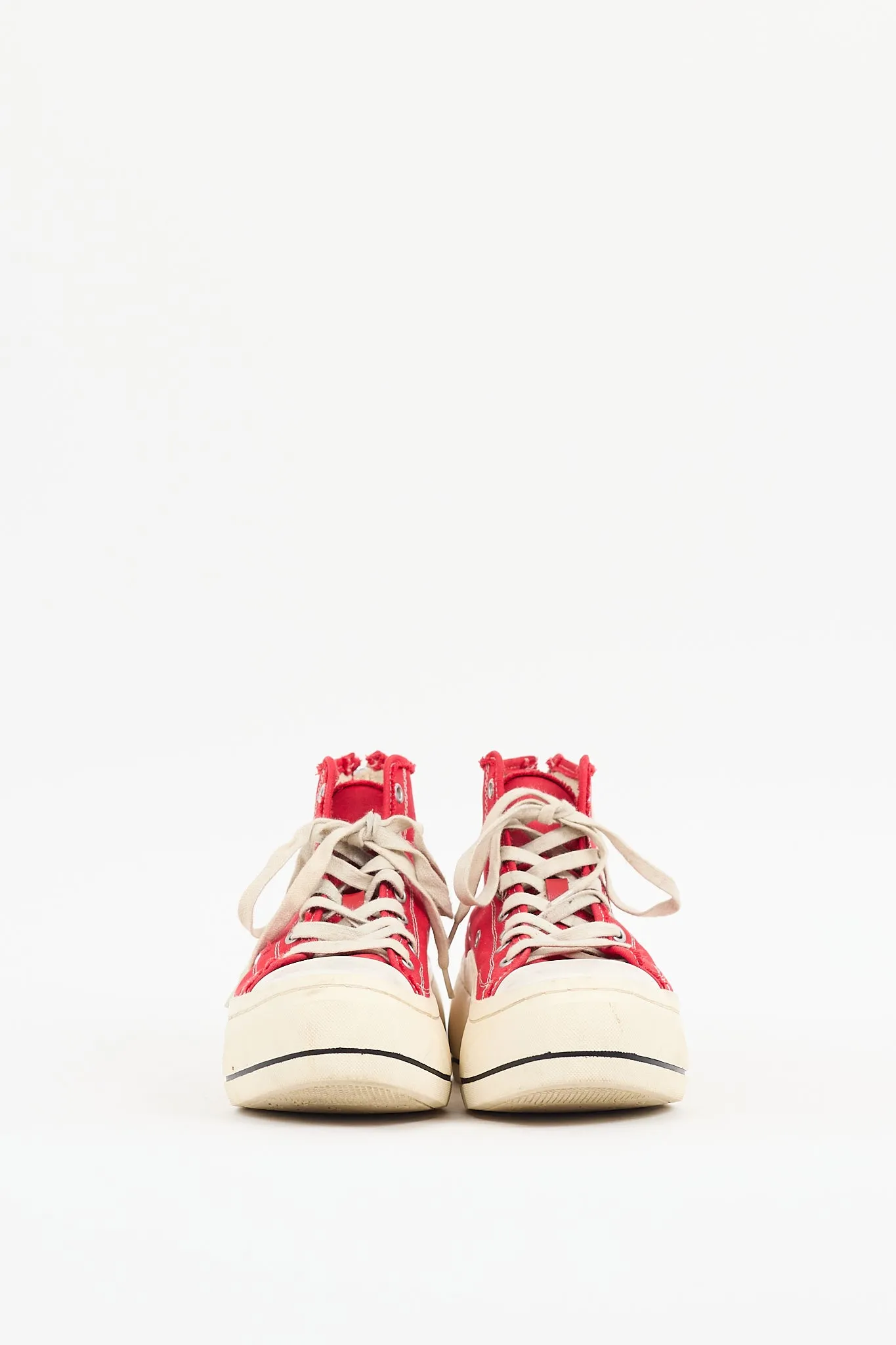 Red & White Kurt Platform Sneaker