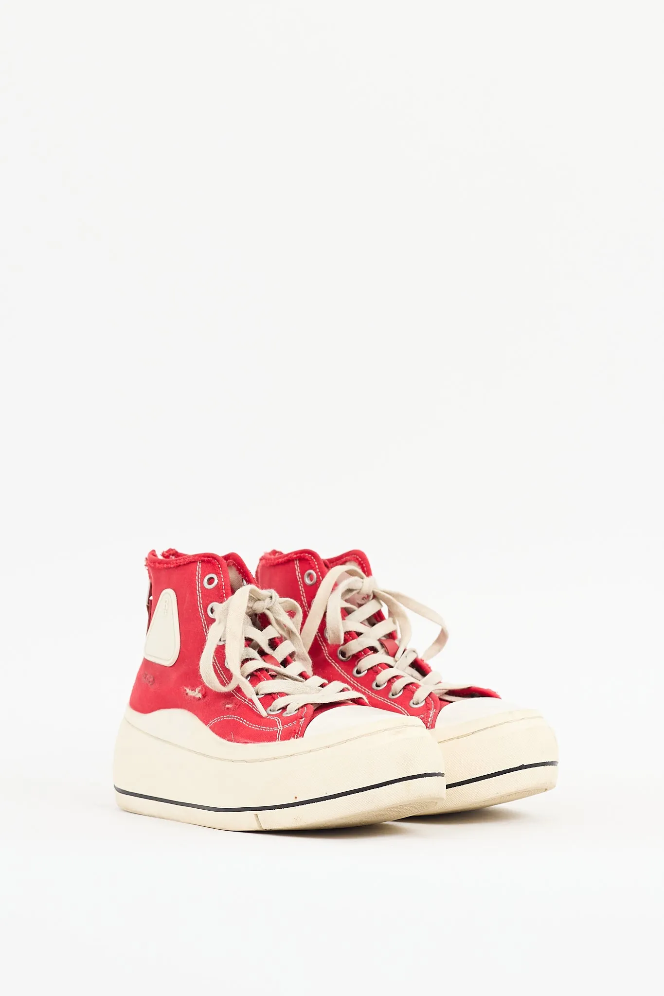 Red & White Kurt Platform Sneaker