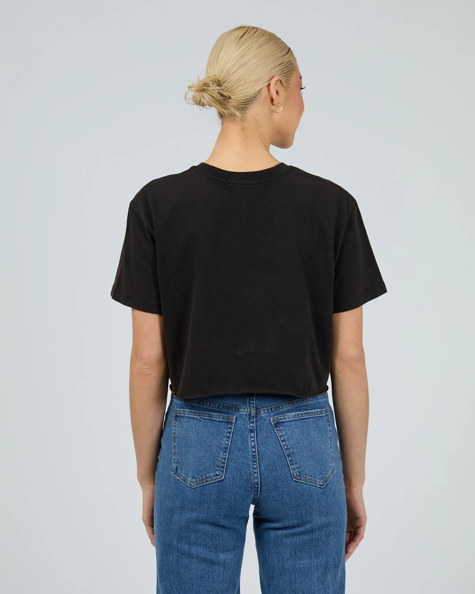 Republic Crop Tee Washed Black