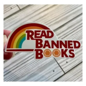 Retro: Read Banned Books - Sticker