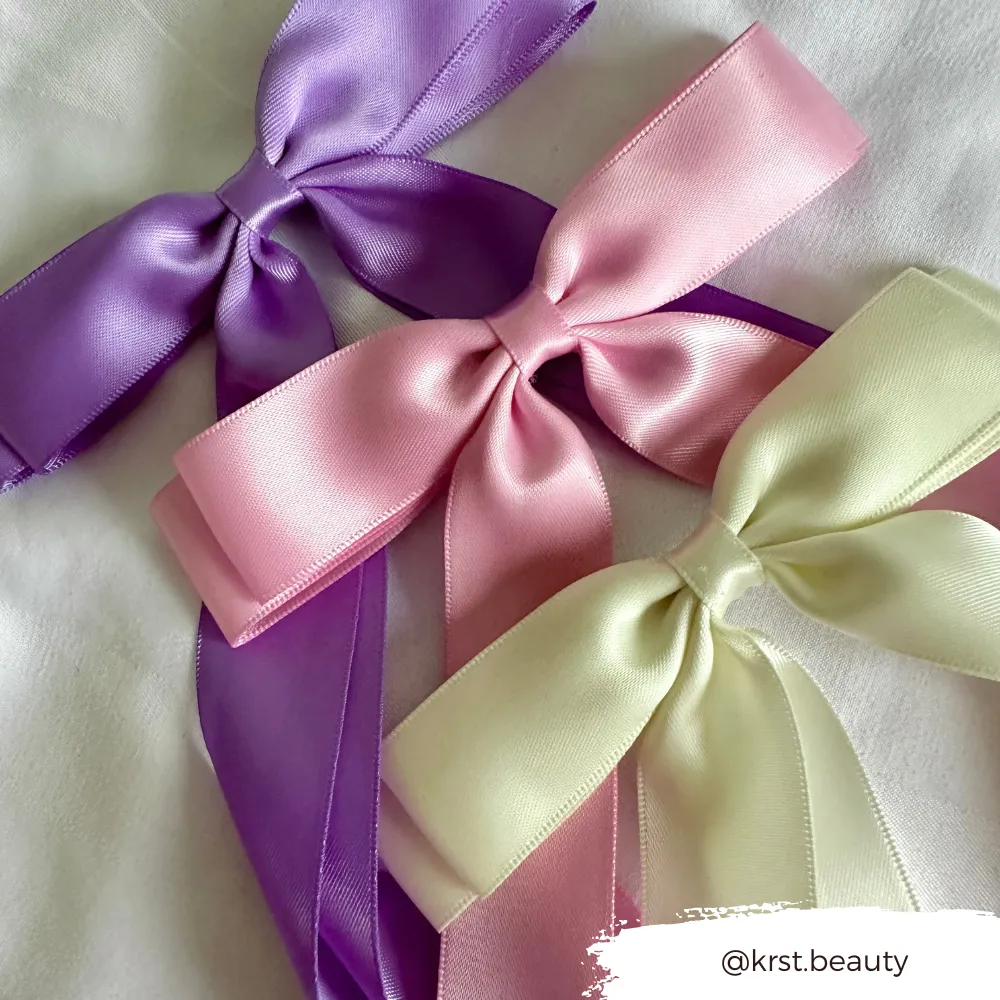 Ribbon Bow Clip - Peony Pink