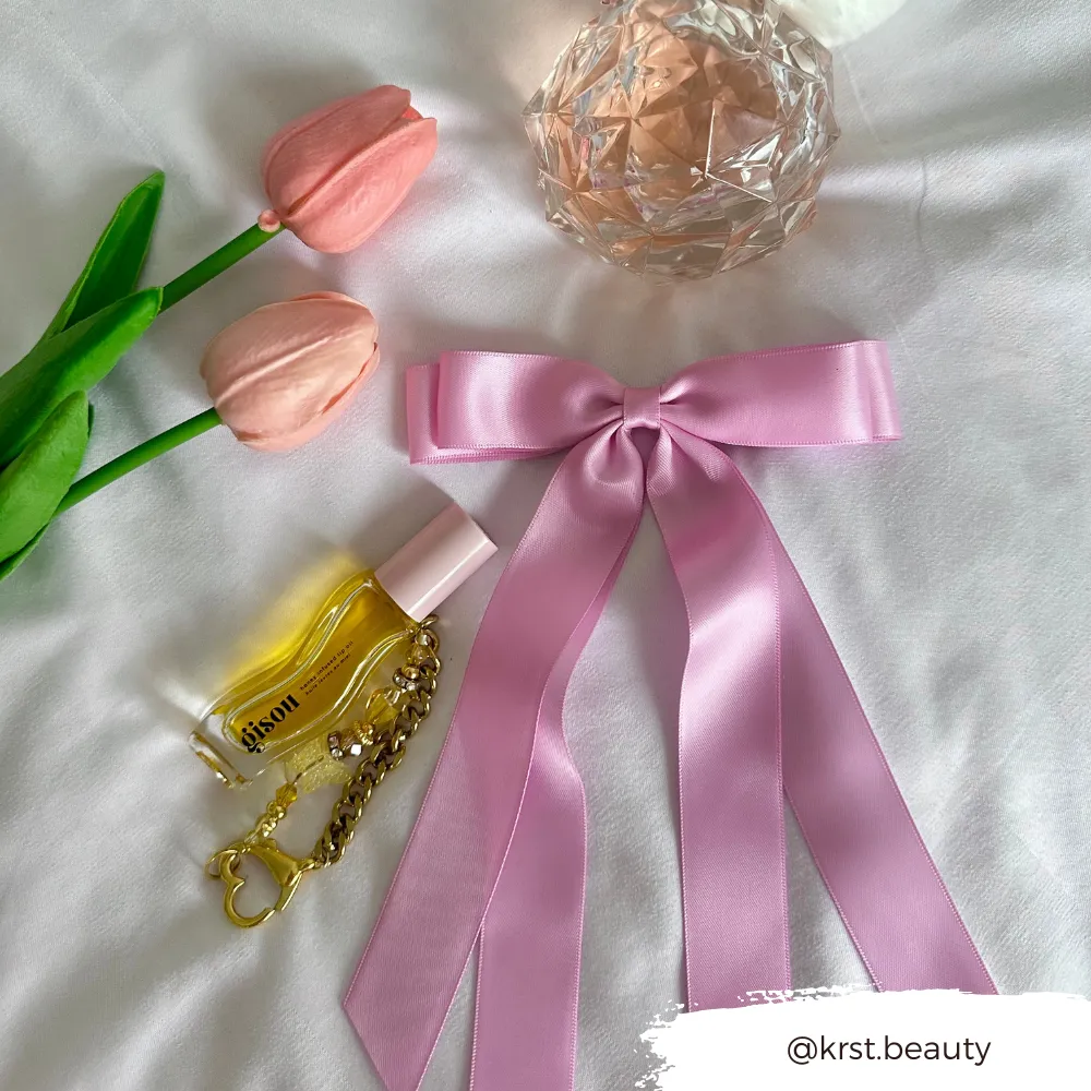 Ribbon Bow Clip - Peony Pink