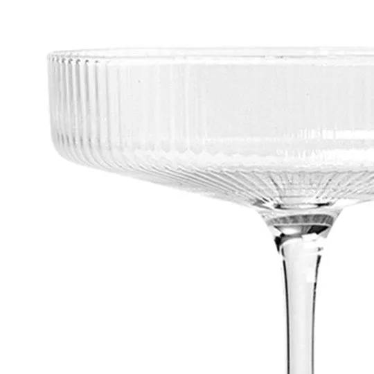 Ripple Champagne Saucers Set of 2