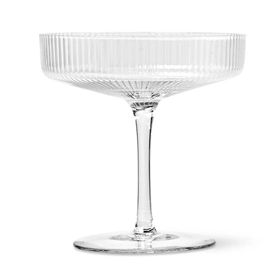 Ripple Champagne Saucers Set of 2