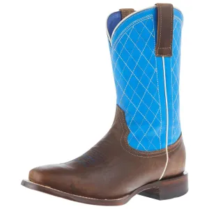 Roper Big Kids Crisscross Blue/Brown Boots (09-119-9991-0164)