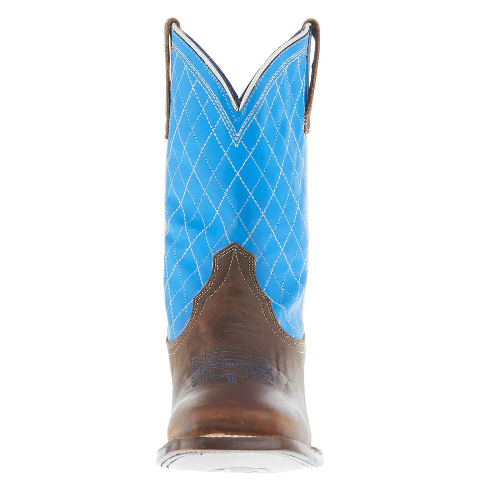 Roper Big Kids Crisscross Blue/Brown Boots (09-119-9991-0164)