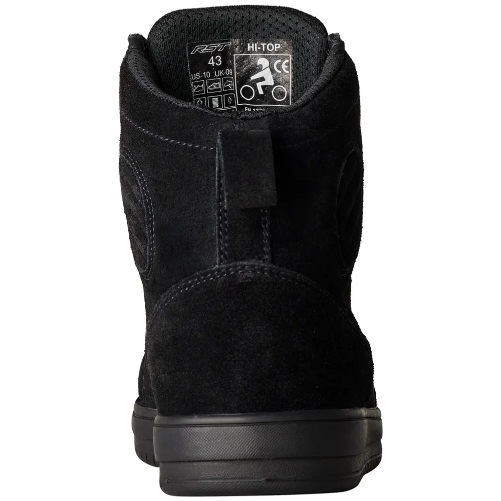 RST HiTop Moto Sneaker CE Boots Black Suede