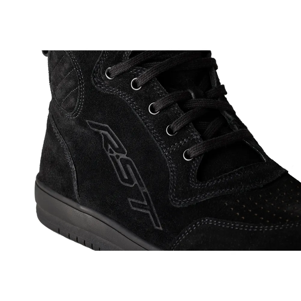 RST HiTop Moto Sneaker CE Boots Black Suede