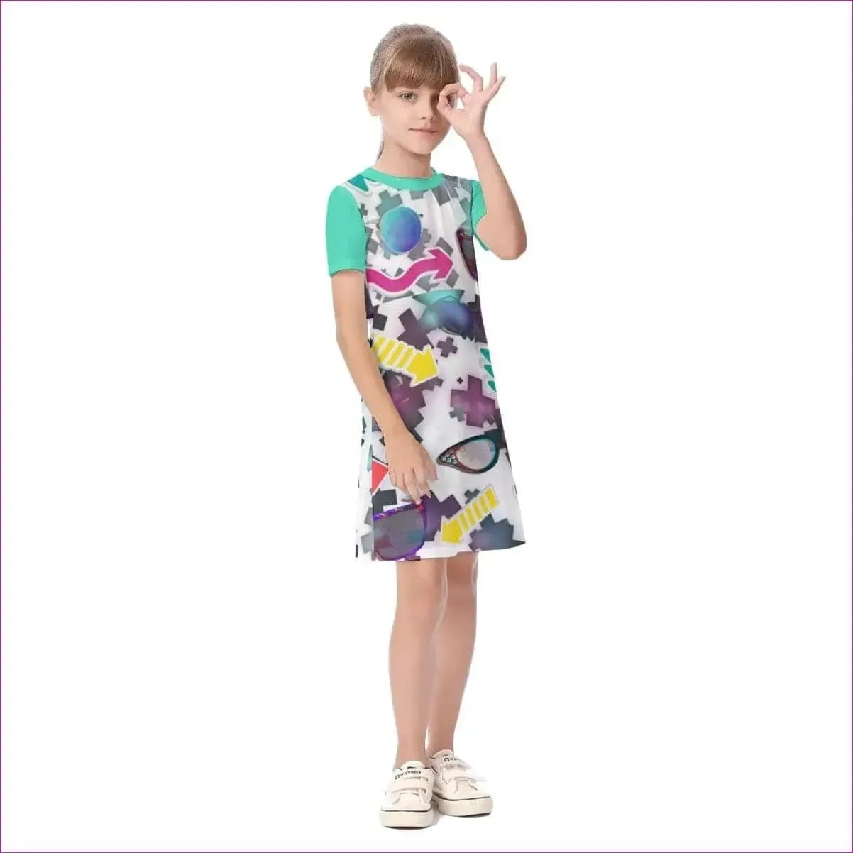 Shade Kids Girls Short Sleeve Dress