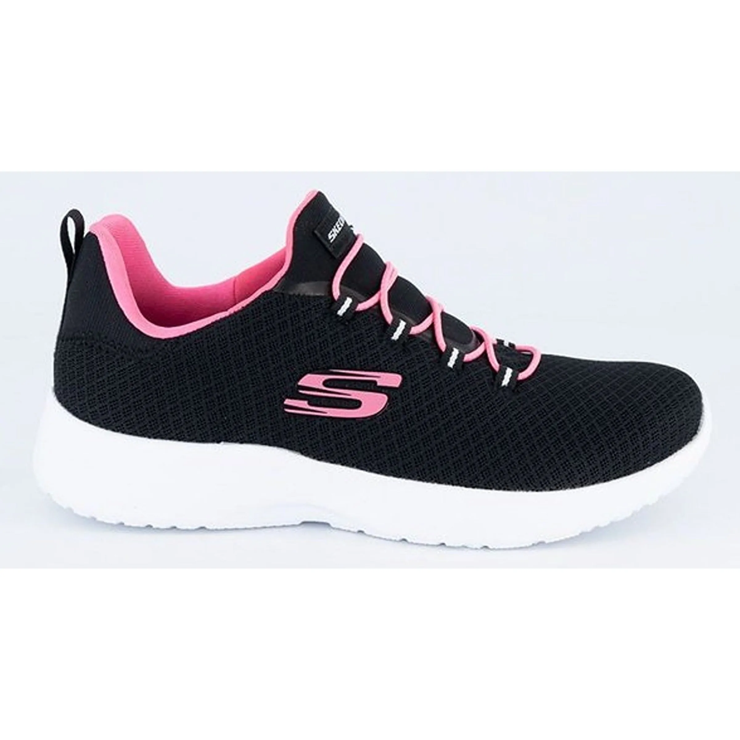 SKECHERS DYNAMIGHT Walking Shoes For Women  (Black, Pink) (12119-BKHP)