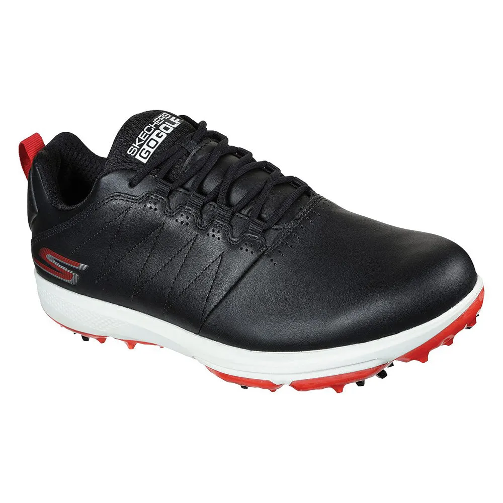 Skechers GO GOLF PRO 4 Spiked Waterproof Shoes - Black/Red