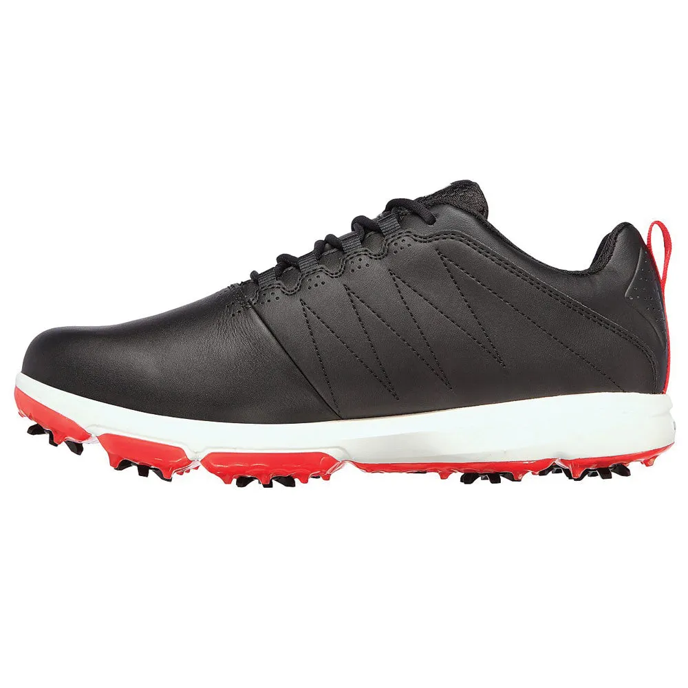 Skechers GO GOLF PRO 4 Spiked Waterproof Shoes - Black/Red