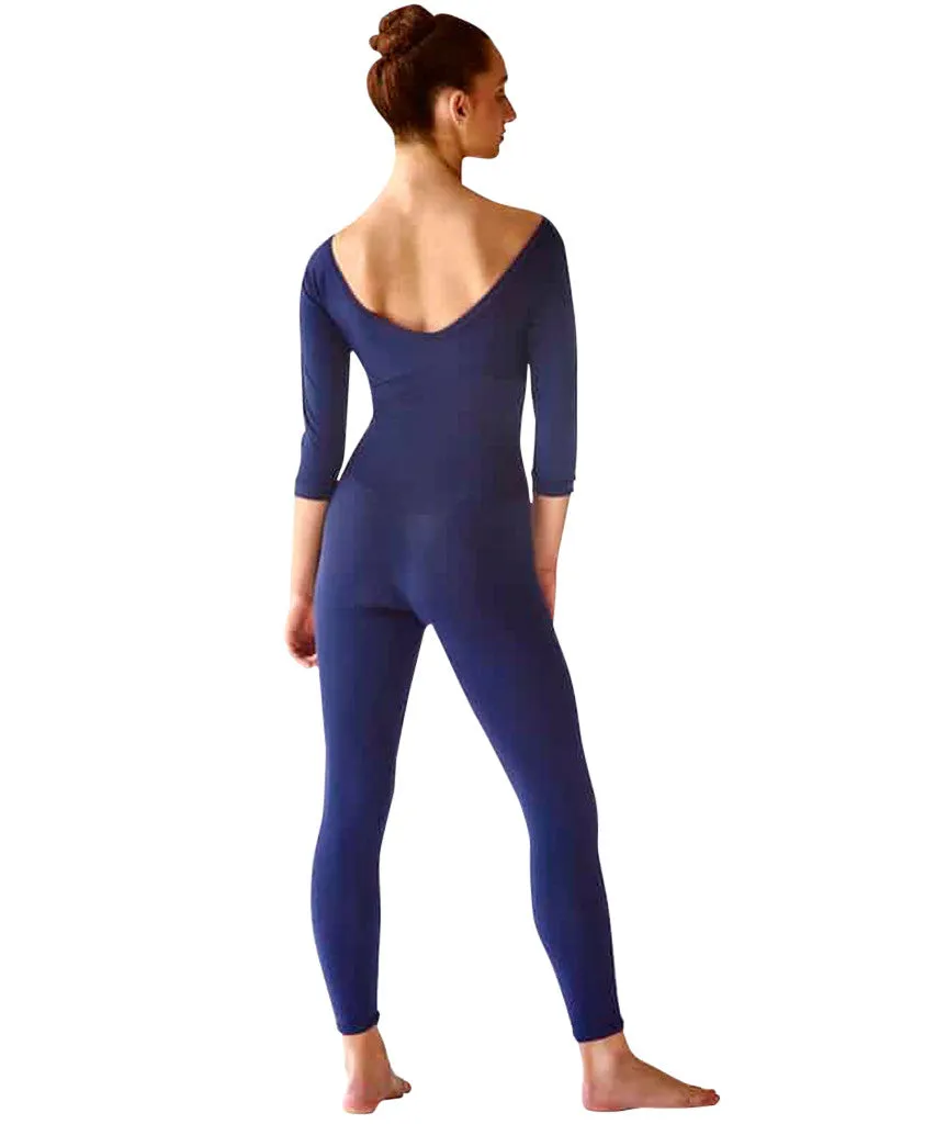 SkinSilk® 3/4 Sleeve Scoop Neck Unitard