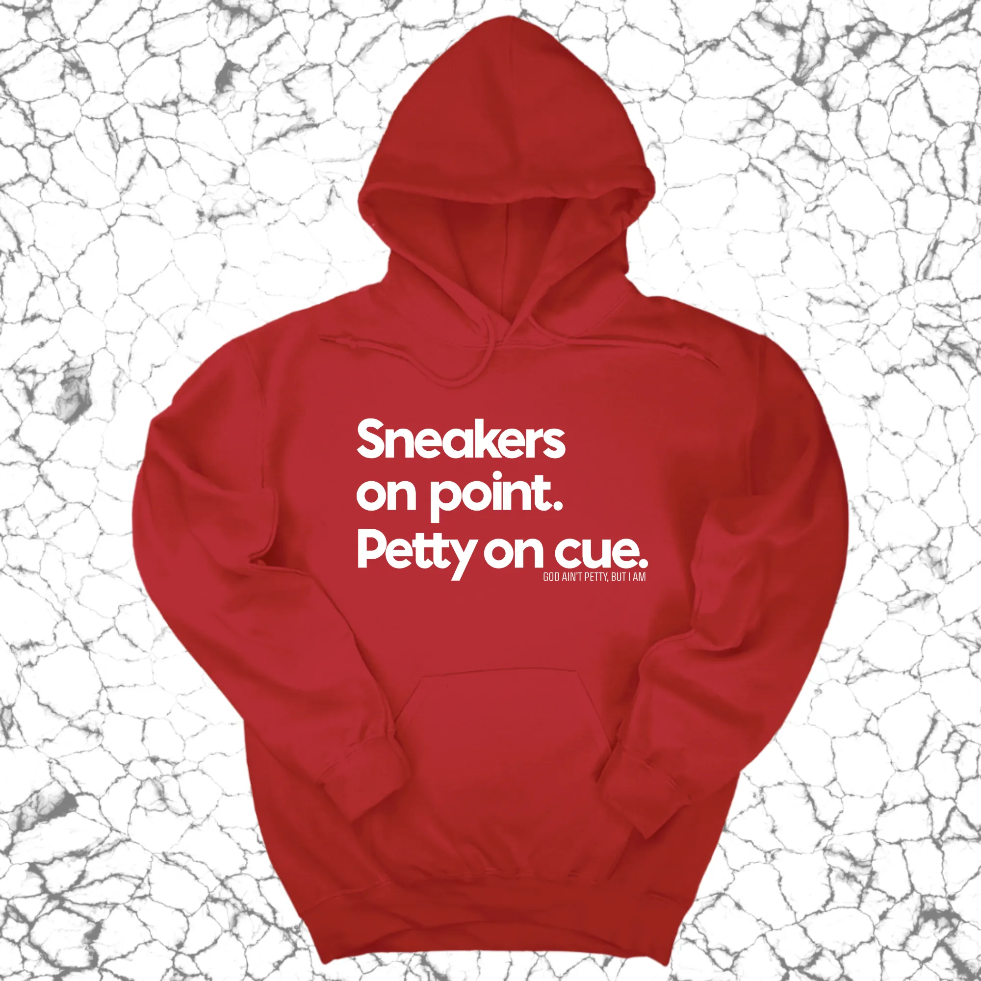 Sneakers on point. Petty On Cue Unisex Hoodie