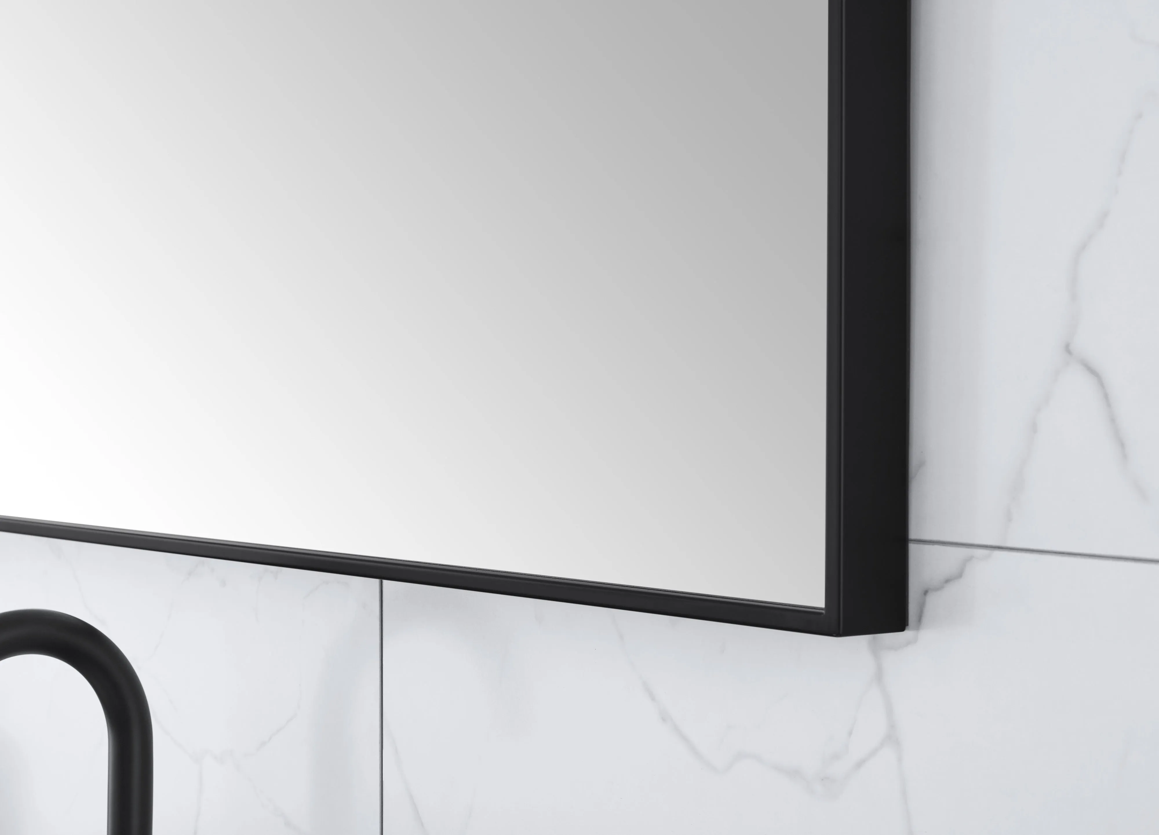 Sonoma 39 in. Bathroom Mirror with Stainless Steel Metal Frame