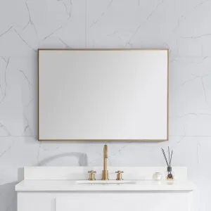 Sonoma 39 in. Bathroom Mirror with Stainless Steel Metal Frame