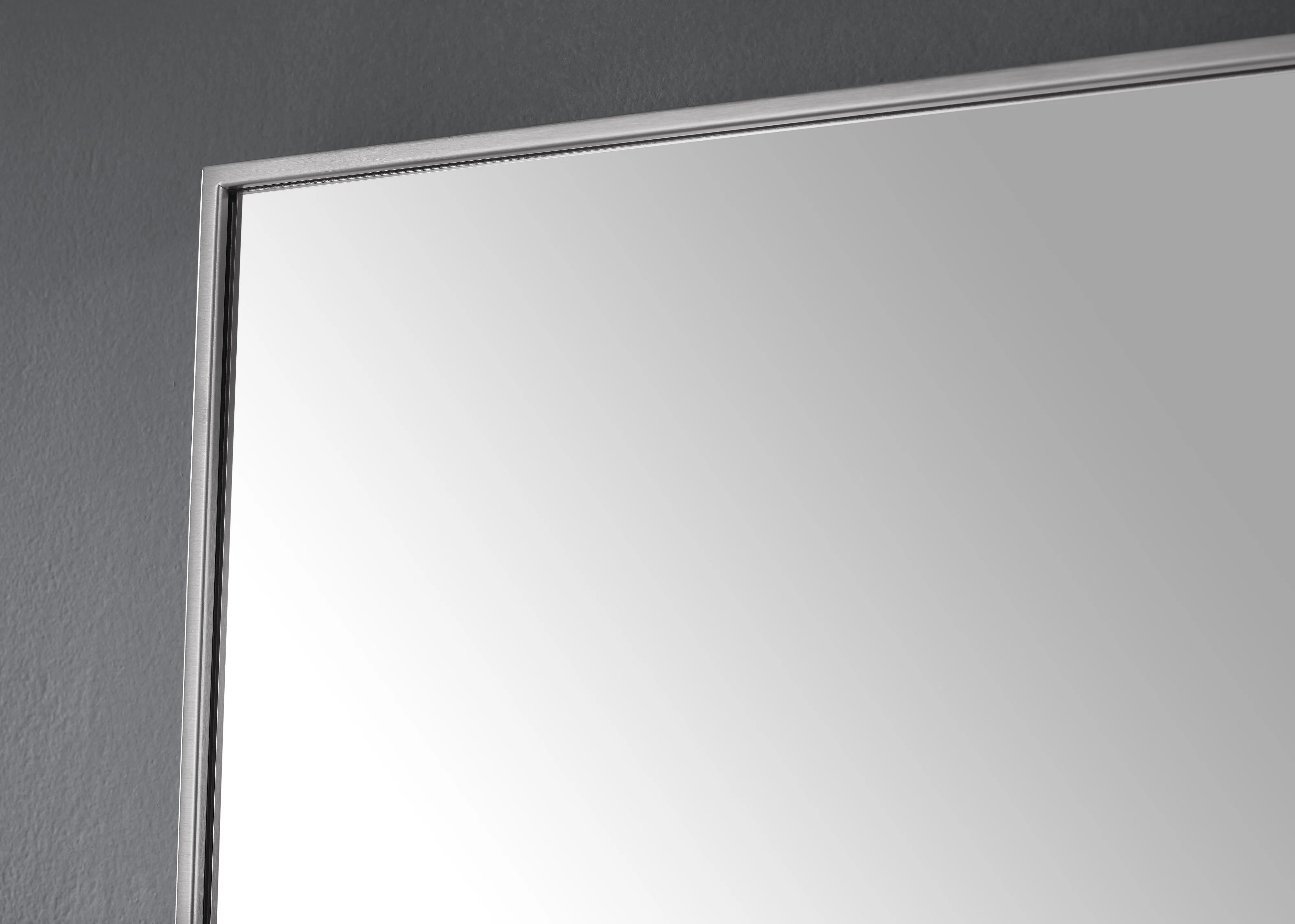 Sonoma 39 in. Bathroom Mirror with Stainless Steel Metal Frame