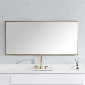 Sonoma 59 in. Bathroom Mirror with Stainless Steel Metal Frame