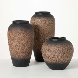 Speckled Cocoa Brown Vase