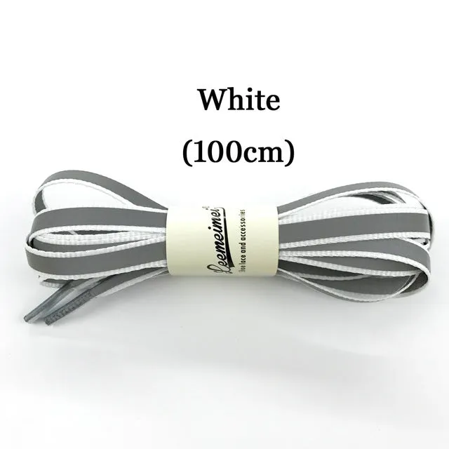 Sport Basketball Canvas Shoe Laces 3M Reflective Shoelaces Luminous Glowing Shoelaces Unisex Fashion Party Camping Strings