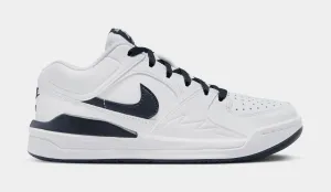 Stadium 90 Grade School Basketball Shoes (White/Black/Cool Grey)