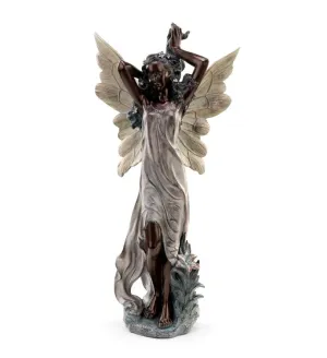 Standing Fairy Holding Her Hair Figurine