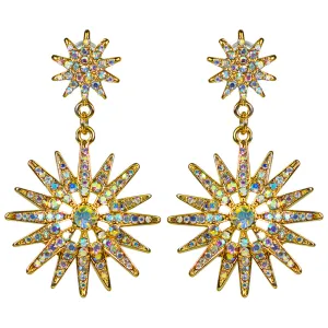 Starry Night Juliet Pierced Earrings (Goldtone)