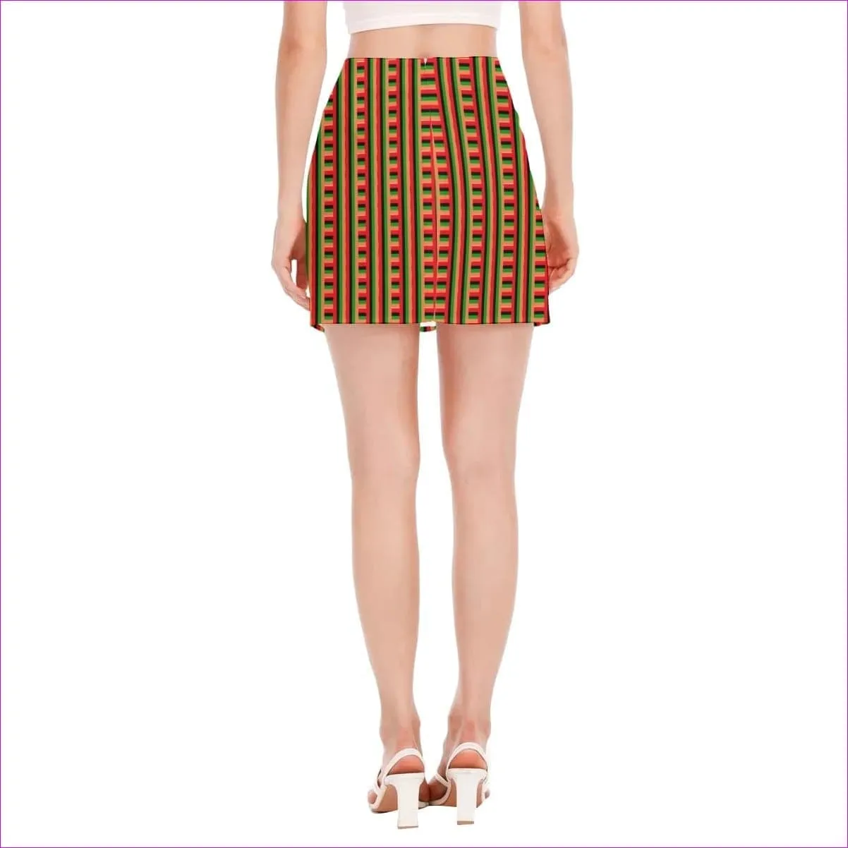 Striped Galore 2 Women's Side Split Hip Skirt