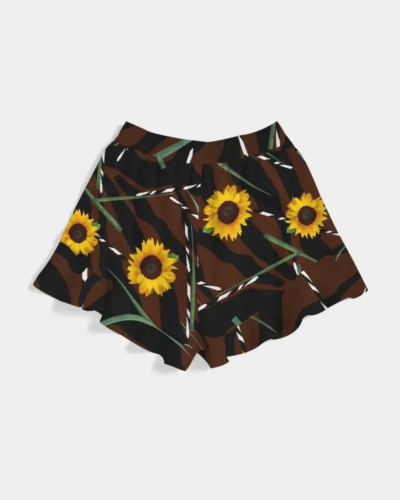 Sunflower Wild Women's Ruffle Shorts