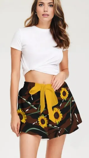 Sunflower Wild Women's Ruffle Shorts