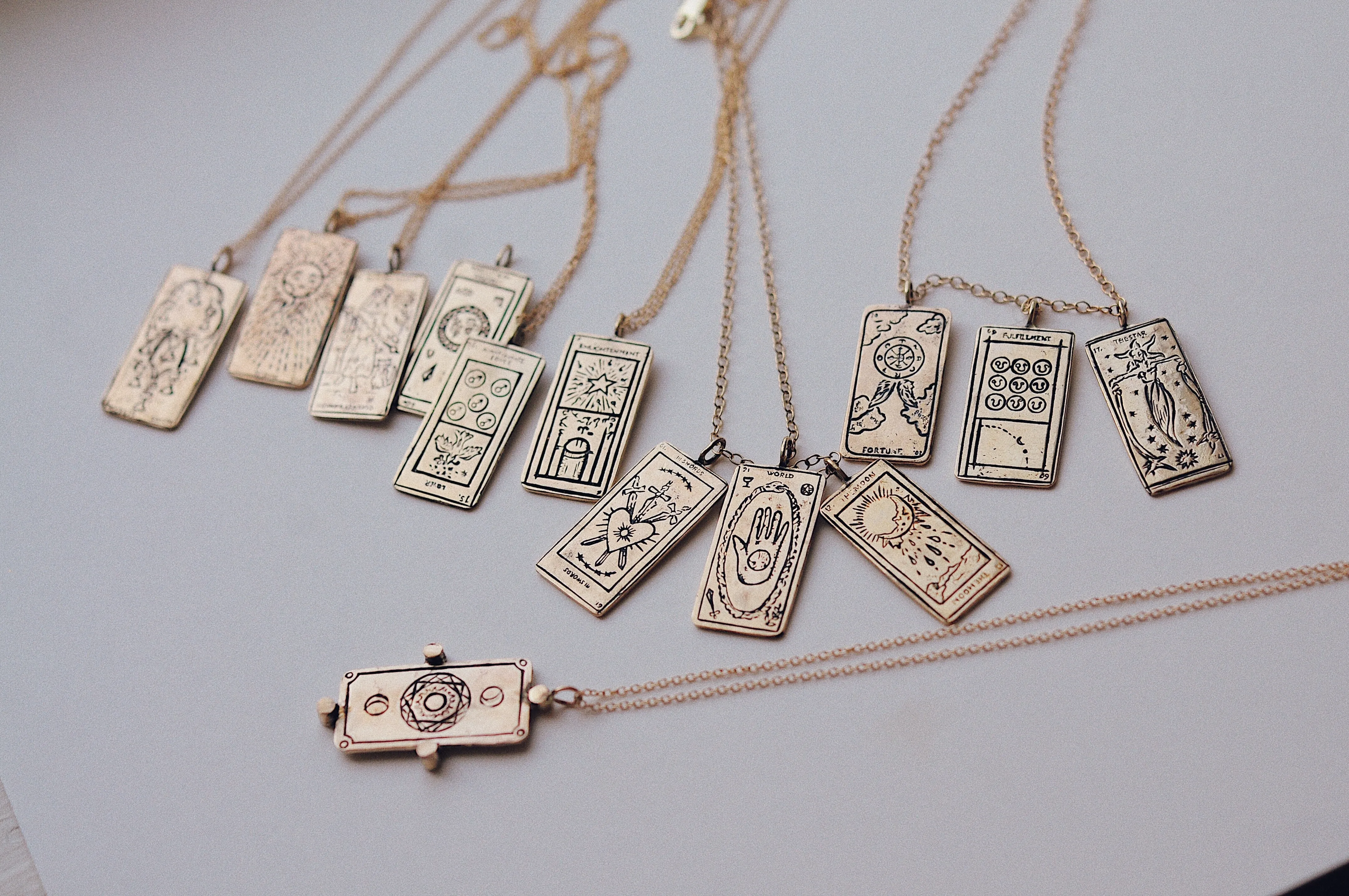 The Lovers Tarot Card Necklace