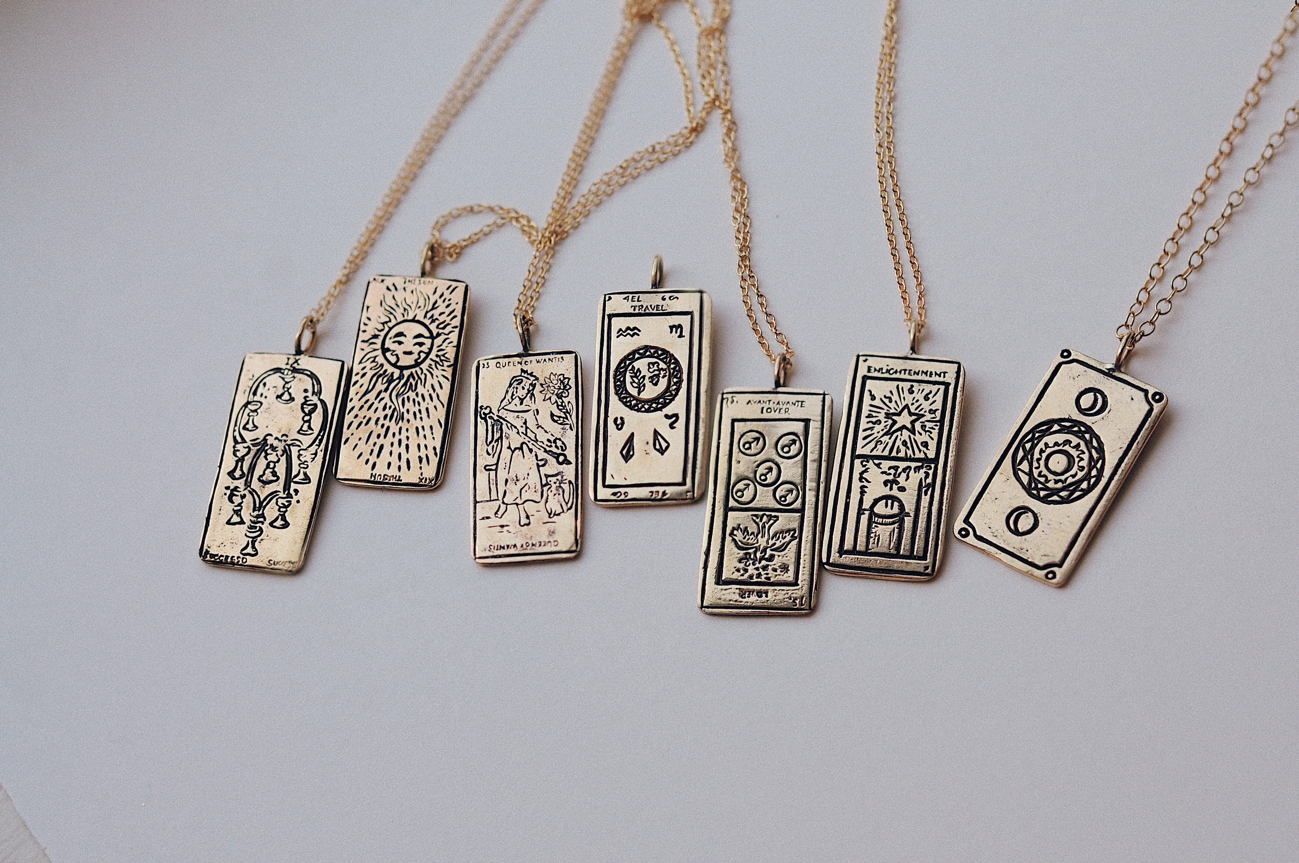 The Lovers Tarot Card Necklace