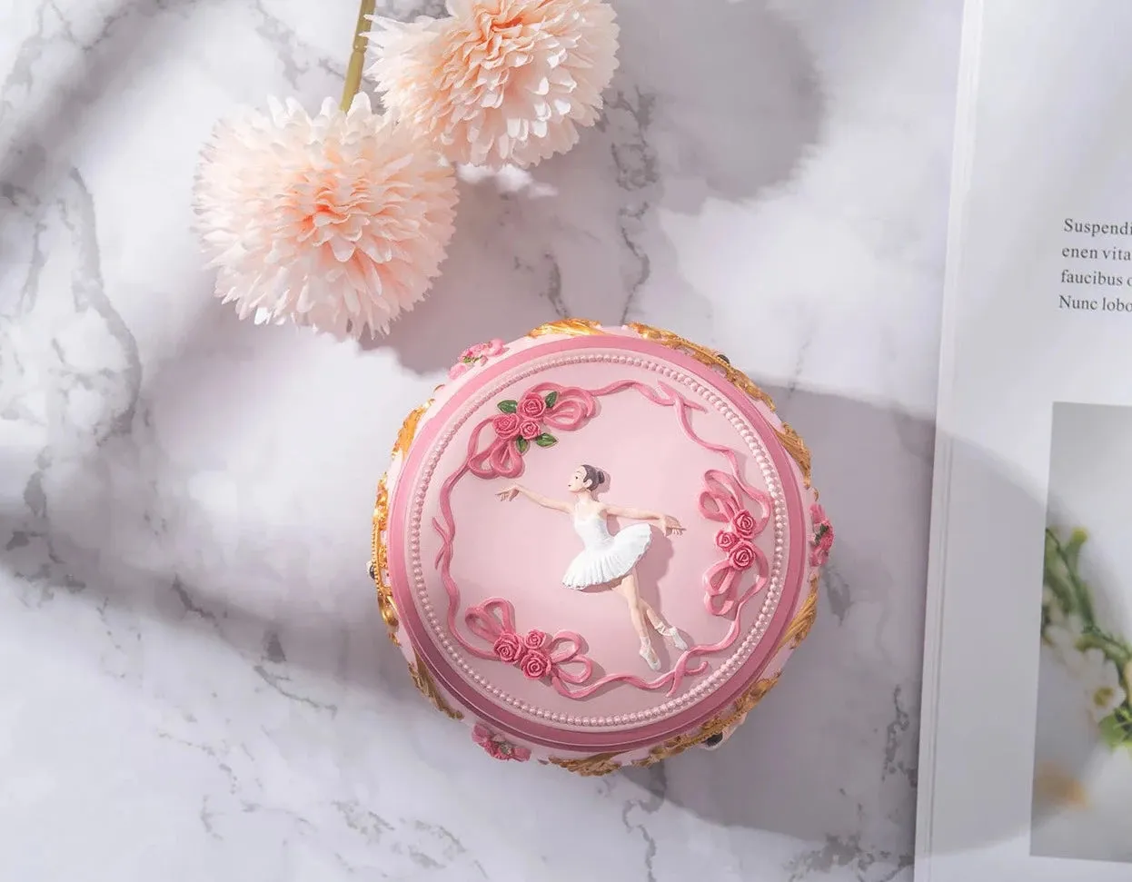 The Pink Ballerina Music Box