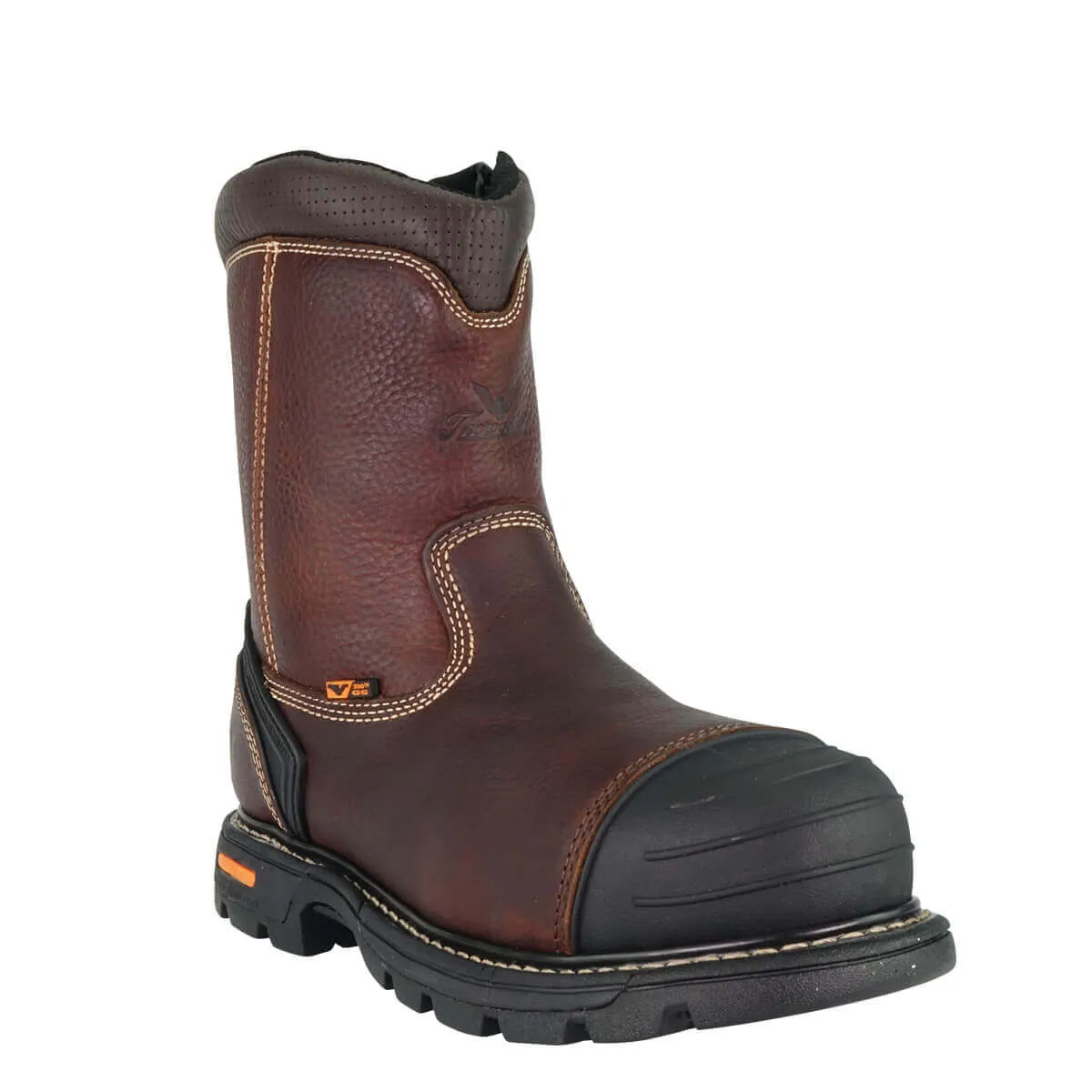 Thorogood - Gen-Flex2® Series – 8" Brown Composite Safety Toe – Side-Zip Wellington - 804-4440