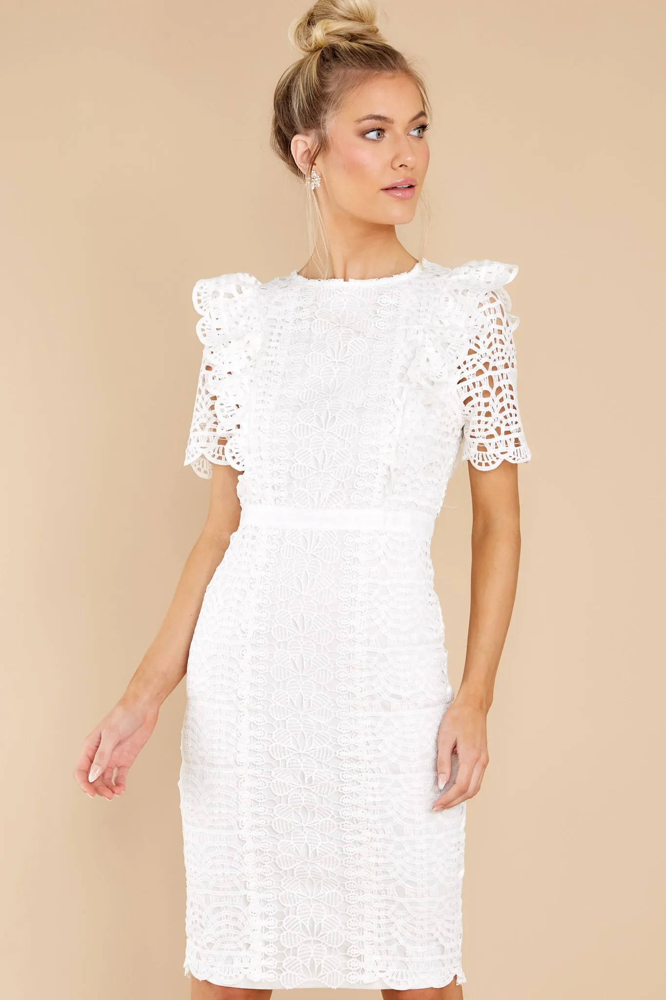 Timeless Combinations White Eyelet Dress