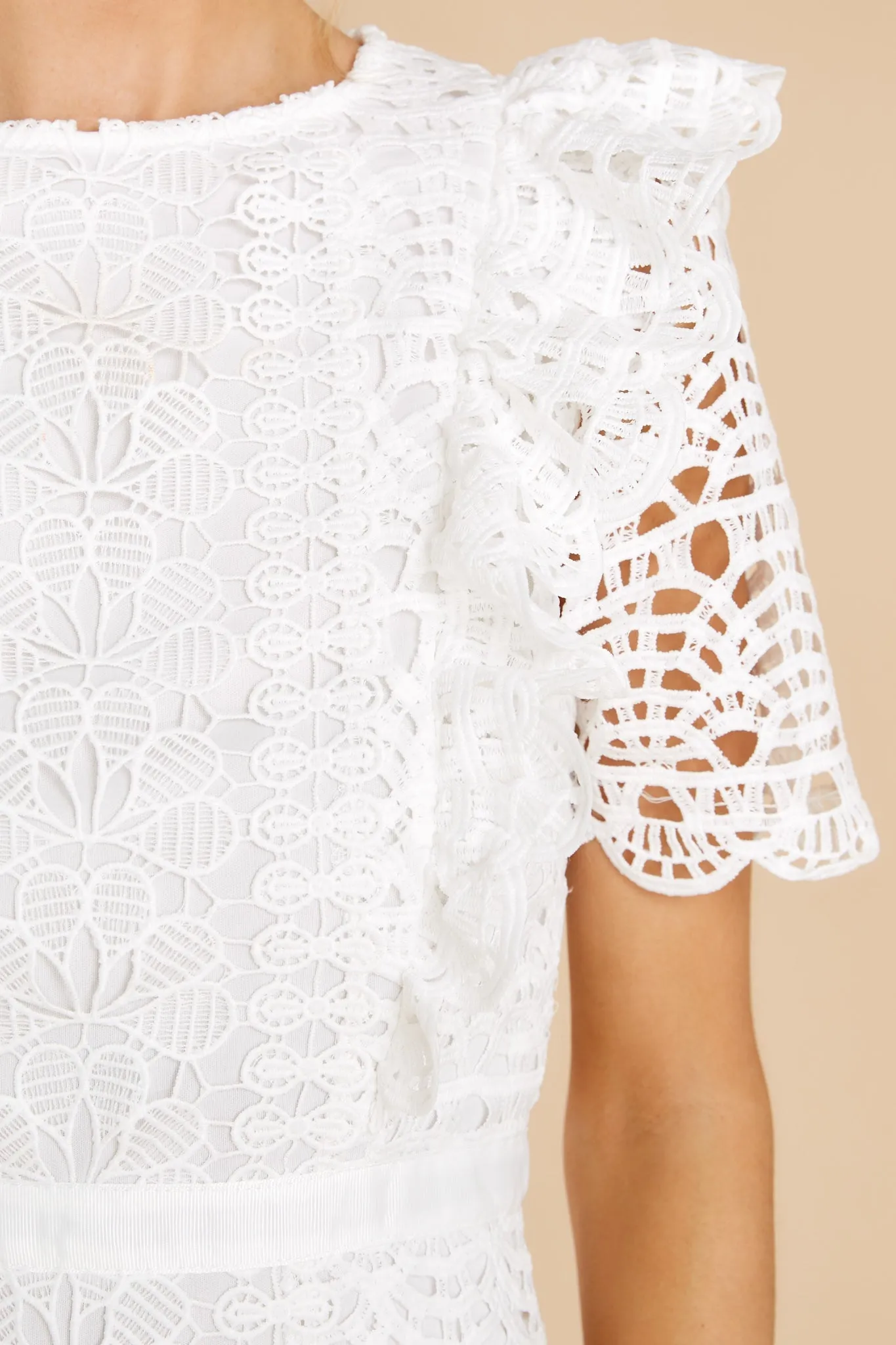 Timeless Combinations White Eyelet Dress