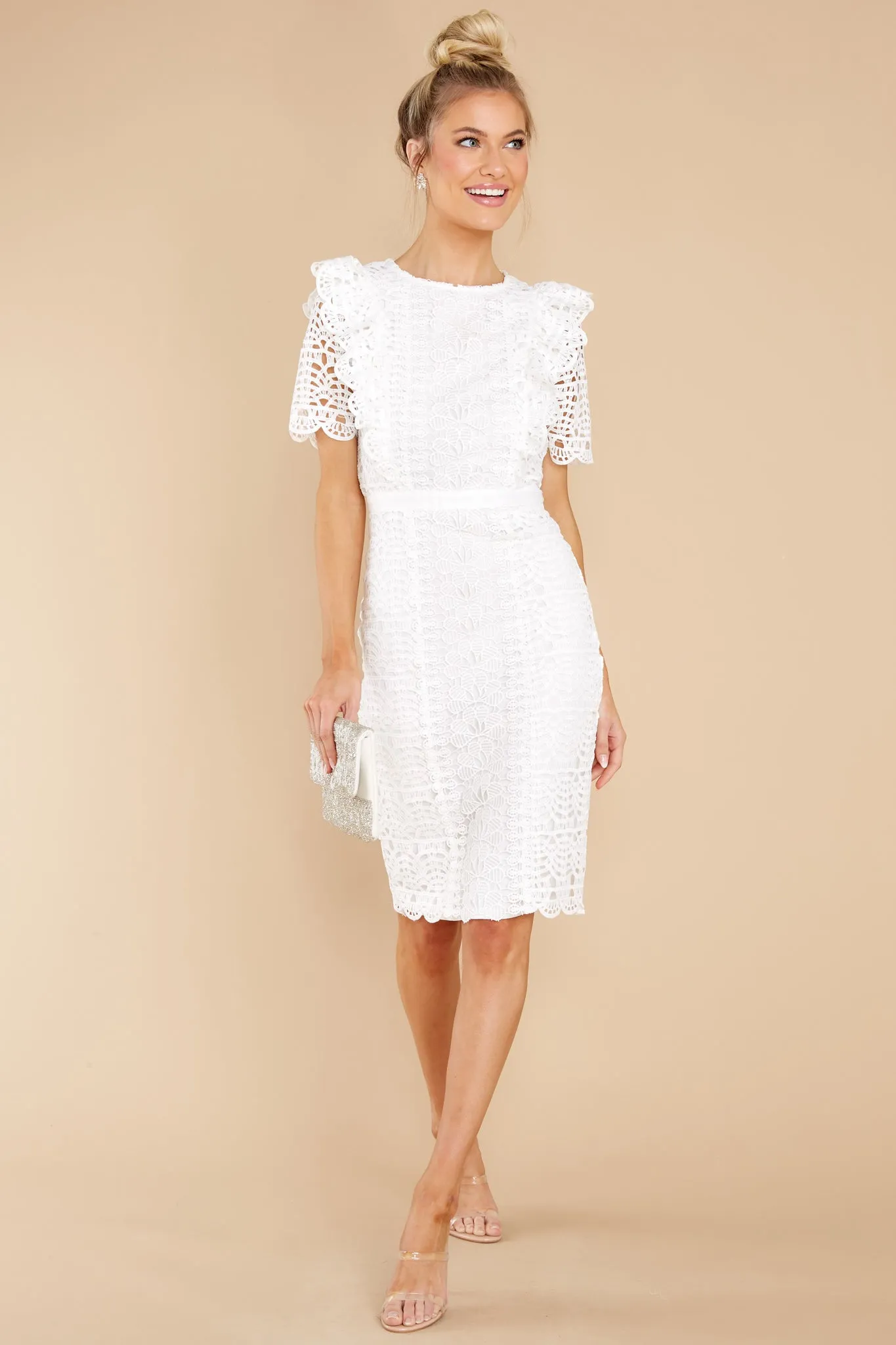 Timeless Combinations White Eyelet Dress