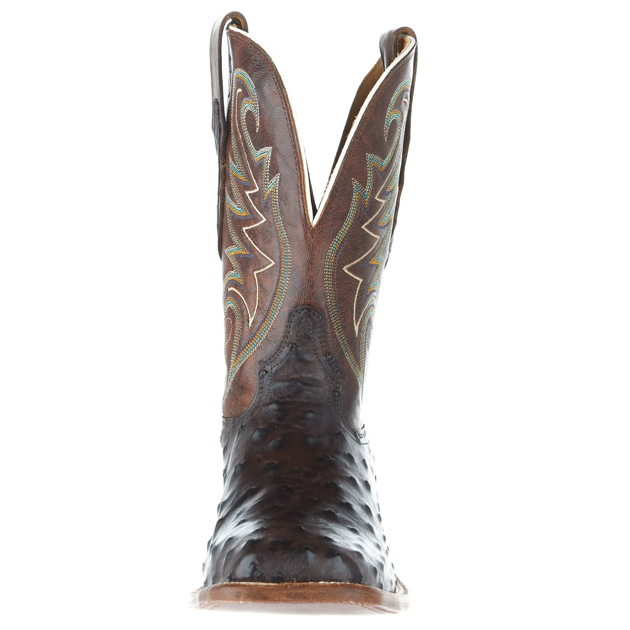 TONY LAMA MEN'S FOSTER SIENNA OSTRICH WESTERN BOOT - EP6098