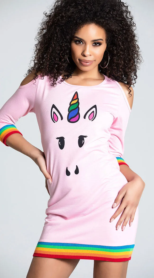 Unicorn Lover T-Shirt Dress Costume